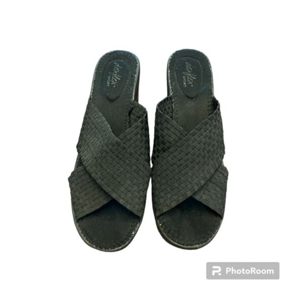 Dexflex Sport Women's Wind Vent Black Wedge Sandals Black Size 10 - Picture 3 of 8